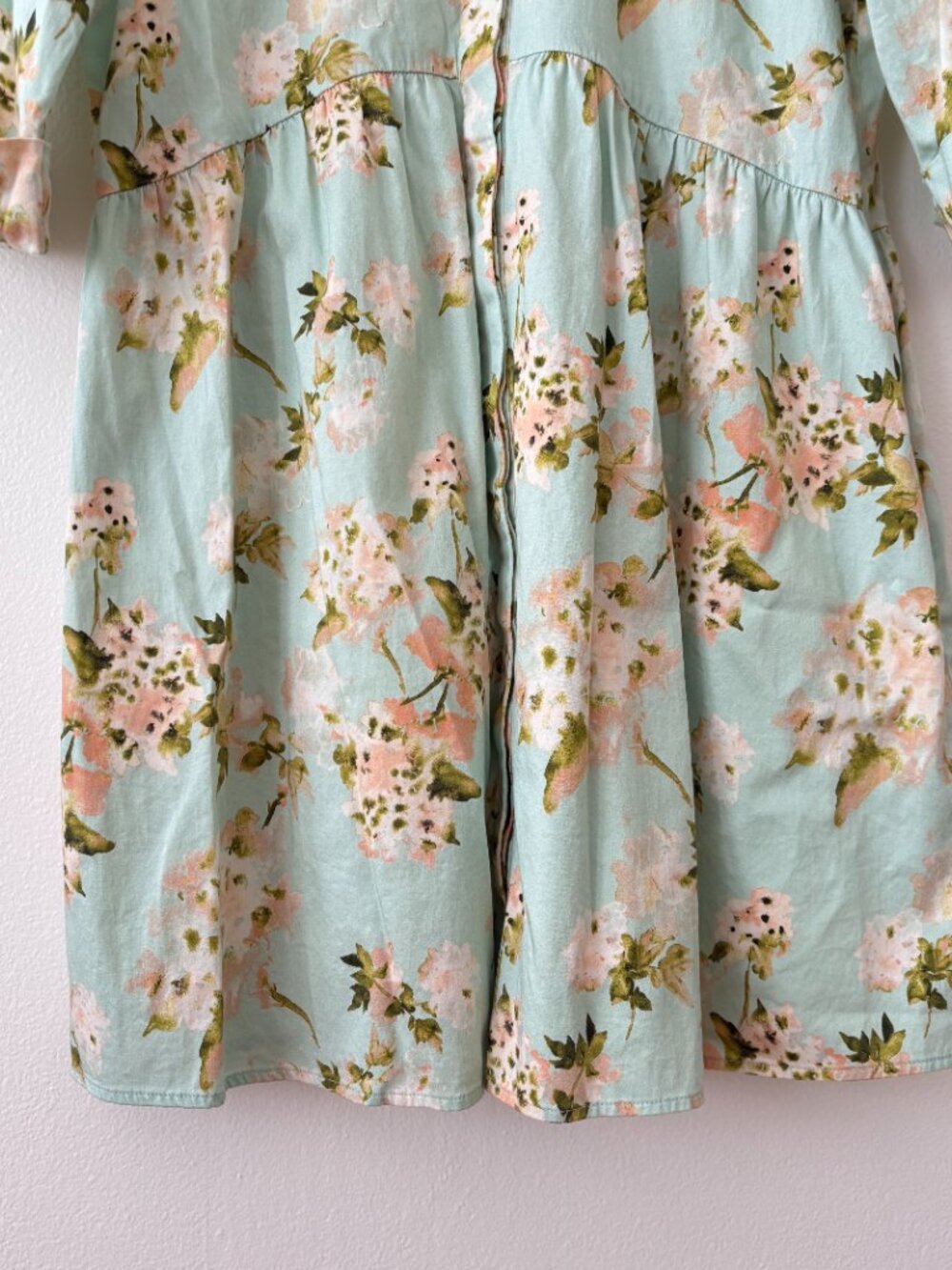Tuckernuck Aqua Watercolor Royal Shirt Dress - Picture 8 of 10
